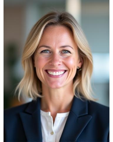 Sara Koskinen, tietosuojavastaava, hymyilee